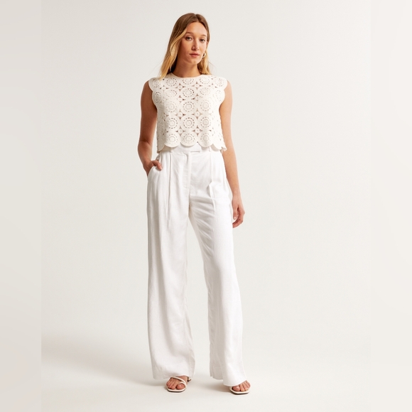Abercrombie Harper Tailored Linen Pant - Picture 1 of 4